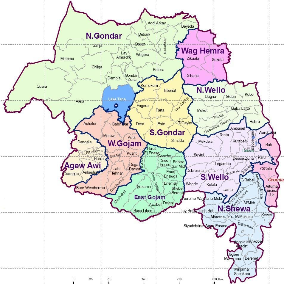 Этиоп gondar газрын зураг