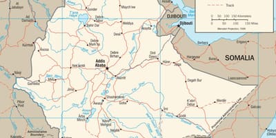 Зураг Этиопын газрын зураг