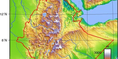 Этиоп байр зүйн газрын зураг