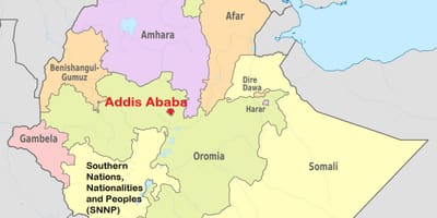 Addis ababa Этиоп дэлхийн газрын зураг